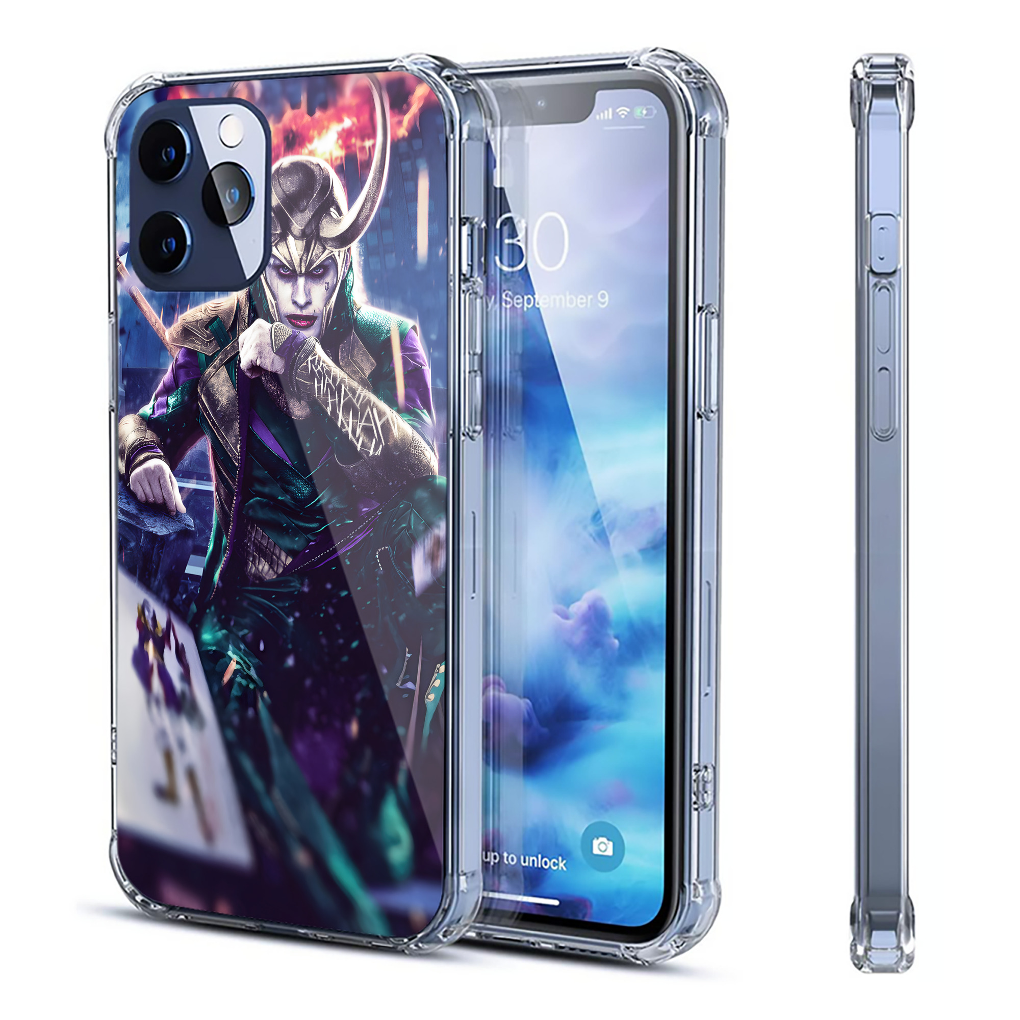（画像用） アベンジャーズ The Avengers 【iPhone 12シリーズ対応】透明スマホケース（クリアソフトケース）